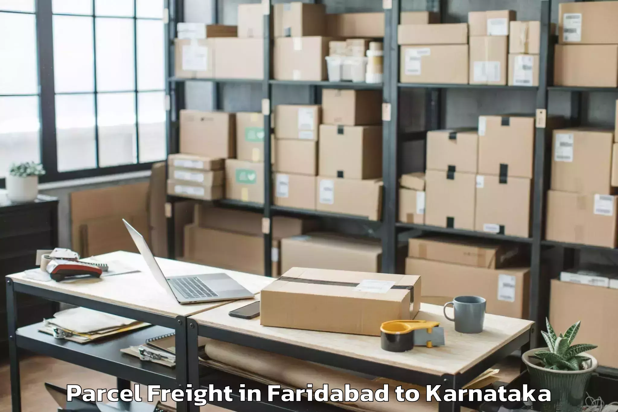 Book Faridabad to Krishnarajpet Parcel Freight